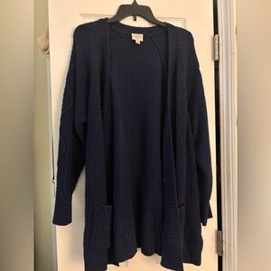 St. John's Bay Deep Blue Women's Cardigan